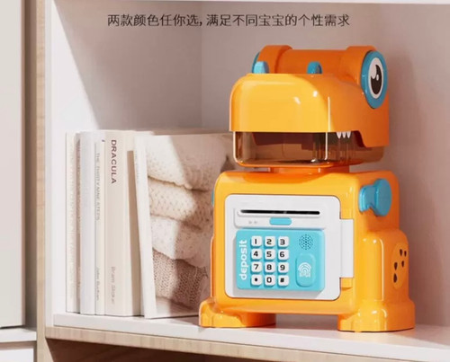 قلک دایناسوری رمزدار با محفظه مخفی/پس انداز و نگهداری خوراکی و وسایل کوچک